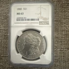 1880-S San Francisco Morgan Silver Dollar MS 63 NGC