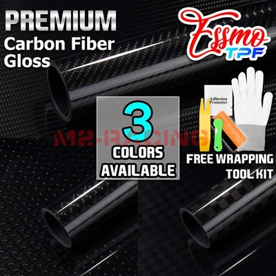 PPF NANO TPF Carbon Fiber Gloss Paint Protection Film Dry Apply Vinyl 9D Sheet