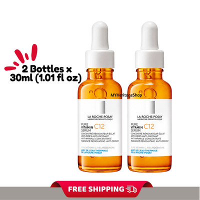 La Roche Posay Pure Vitamin C12 Serum 2x30ml Brightening Face Serum