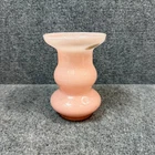 Vintage Lavorazione Arte Murano Pink Art Glass Vase Made In Italy