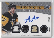 2020-21 Upper Deck Premier Rookie Jersey 57/99 Anthony Angello #PRA-AN Auto 1q2