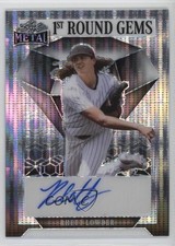 2023 Leaf Metal 1st Round Gems Silver Pulsar /6 Rhett Lowder #1RG-RL1 Auto 4z8