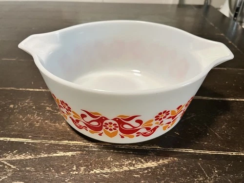 Vintage Pyrex 475-B Vintage 2.5 Qt. Friendship Promo Dutch Bowl No Lid Red Birds