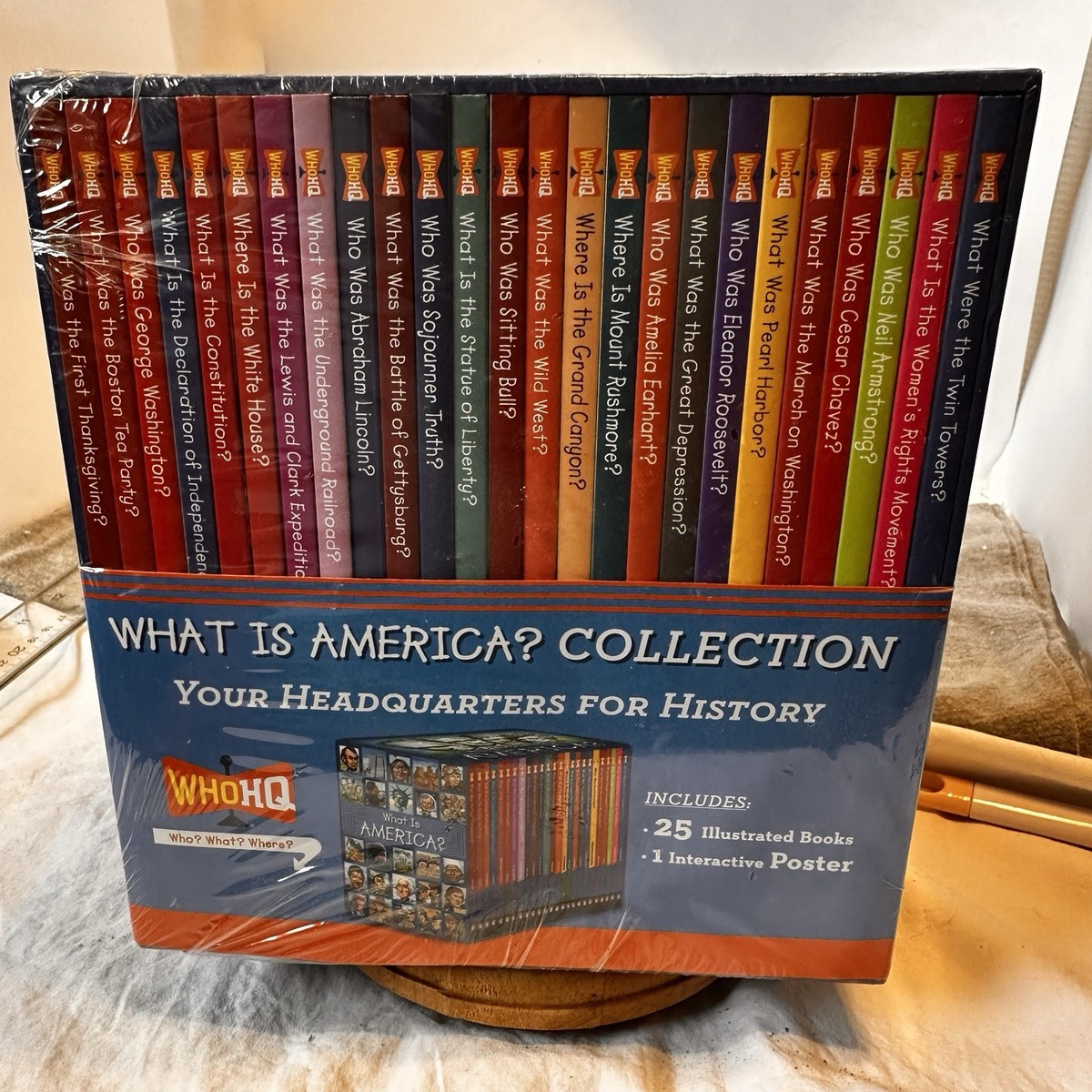 Who HQ What Is America? Boxed Set 25 Paperback Books American 