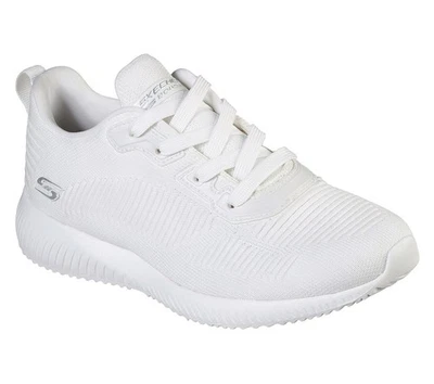 Skechers Bobs Squad TOUGH TALK Baskets Femme Blanc BOBs Sport Sneakers - Photo 1/4