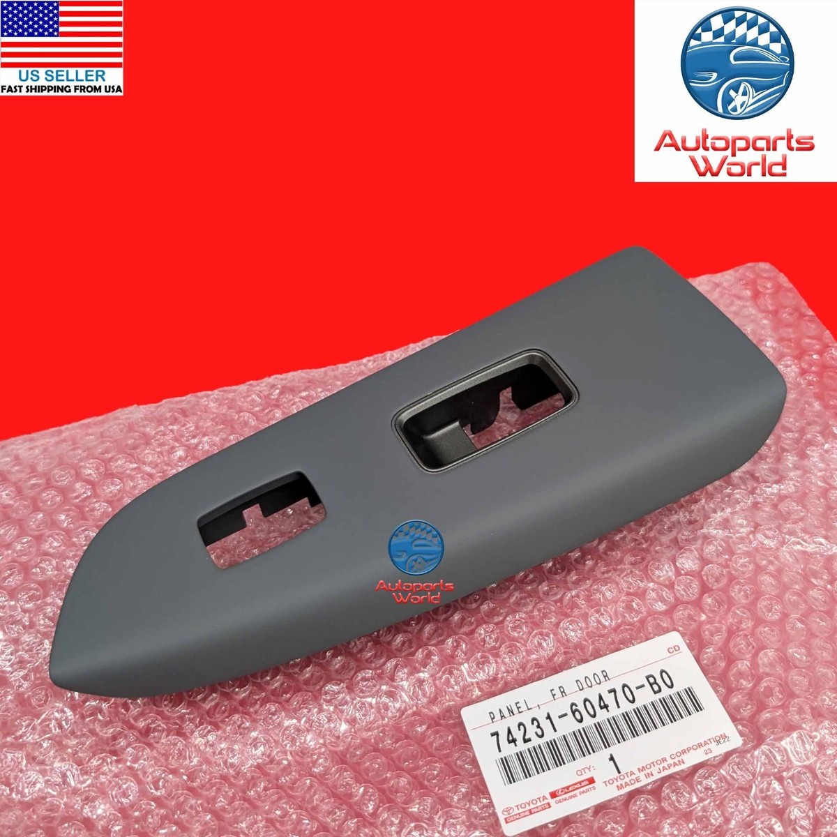 GENUINE LEXUS 03-09 GX470 RH PASSENGER DOOR WINDOW SWITCH BEZEL