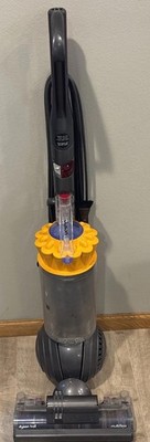 Dyson Ball Multi Floor Upright Vacuum Iron/Yellow Telescoping Handle Used