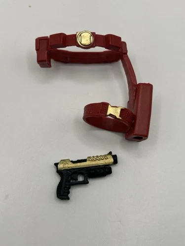 GIJoe Classified Iron Grenadier BAT Pistol & Belt Holster Fodder 1/12 Scale