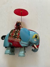 Monkey on Elephant ME 776 Chinese Tin Toy