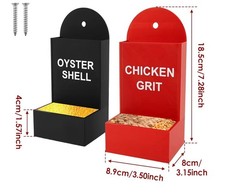 Chicken Grit And Oyster Feeder. Set Of 2. New Open Box.