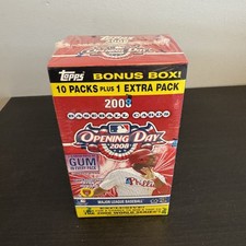 2008 Topps Opening Day Baseball Blaster Box 11 Packs Kershaw RC Year
