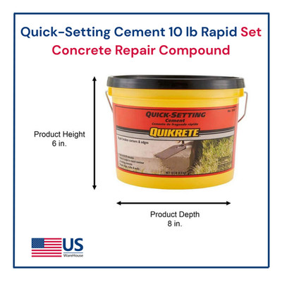 Quick-Setting Cement 10 lb Rapid Set Concrete Repair Compound