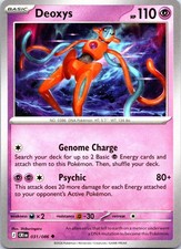 Deoxys 031/086 Uncommon Chaos Rising Pokemon NM