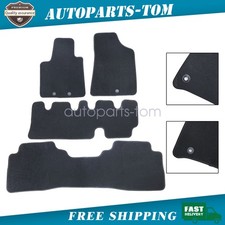 Front Rear Floor Mats Carpet For 2010-2014 Kia Sorento Velour 7-passenger New