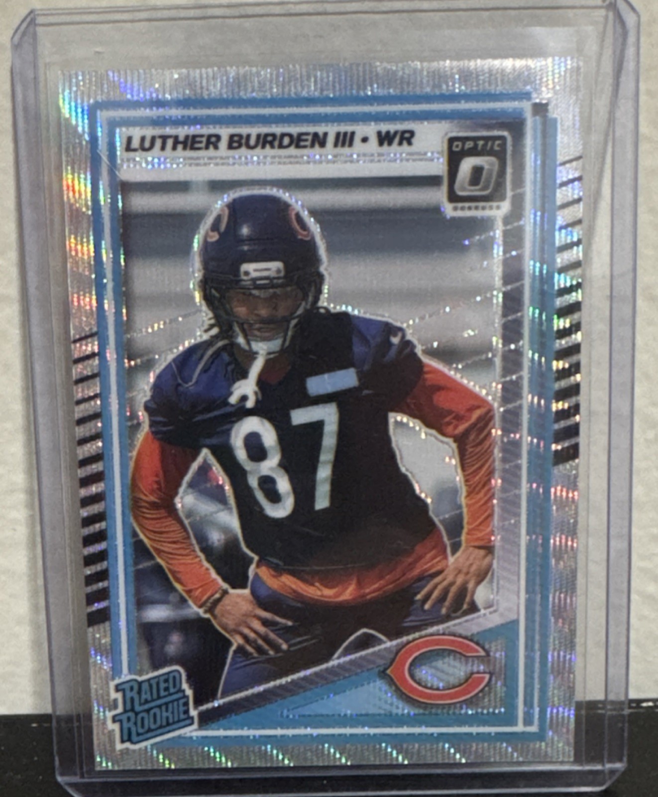 2025 Donruss Optic LUTHER BURDEN III Rated Rookie PREMIUM WAVE Prizm #275 /300