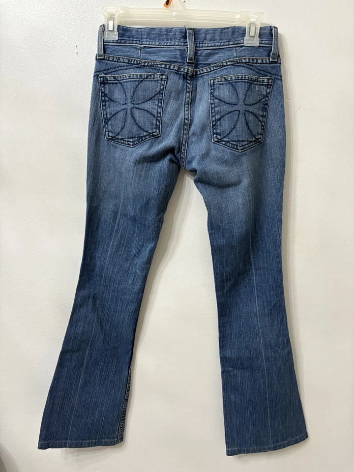 Women’s Habitual New York Blue Jeans Size 27 Boot Cut Length 36” inseam 28” USA - Image 2 of 4