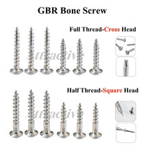 Dental Screw Full/Half Thread Fixation Screw Titanium TC4 8/10mm Screwdriver