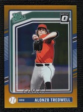 2024 Panini Donruss Optic Rated Prospects Gold Prizm 2/10 Alonzo Tredwell 13d7