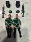 2004 GI JOE GREENSHIRT INFANTRY DIVISION TRU EXCLUSIVE 2 COMPLETE FIGURES LOT #5