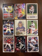 MN Twins Rookie Baseball Card Lot (9)  Joe Ryan / Matt Wallner / Bailey Ober