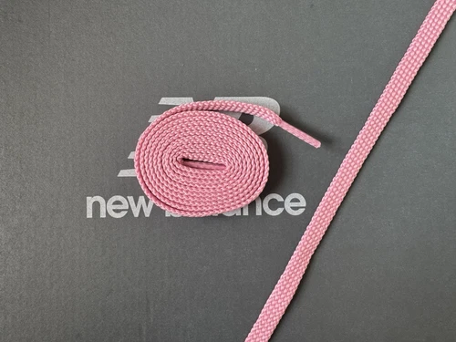 Lacci New Balance tessuto piatto rosa metà secolo lunghezza 120 cm larghezza 9 mm