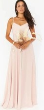 Show Me Your Mumu Faith Maxi Dress in Dusty Blush Crisp NWT