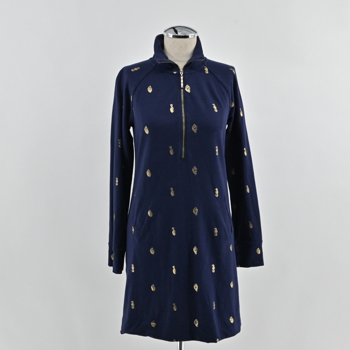 green emerald velvet dress Lilly Pulitzer NWT Valli Shift Dress, Navy/Gold Womens Size 8