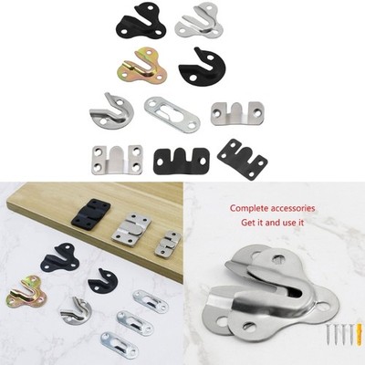 Durable Flush Mount Brackets Heavy Duty Buckle for Safely Mounting Mirrors & Art