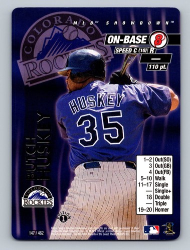 2001 MLB Showdown 1st Edition Butch Huskey #147 card