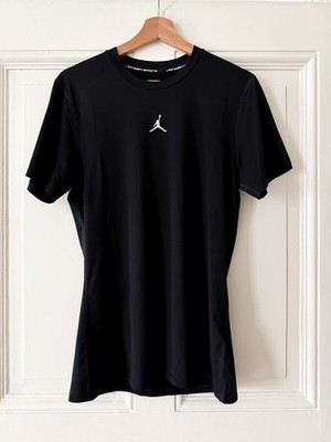 Nike Jordan Sport Men's Dri-FIT Short-Sleeve Base Layer Top HV4099-010 Black M