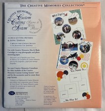 CREATIVE MEMORIES Custom Cutting System 3 Circle Patterns  Template New
