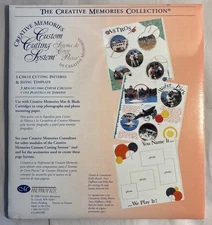 CREATIVE MEMORIES Custom Cutting System 3 Circle Patterns & Template New