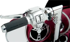 DRAG SPECIALTIES Handlebar Switch Housing Kit - Left - Radio - Chrome H07-0687A