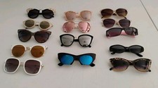 Lot Of 14 Vintage Sunglasses Womens Retro Cateye Animal Print Rhinestones