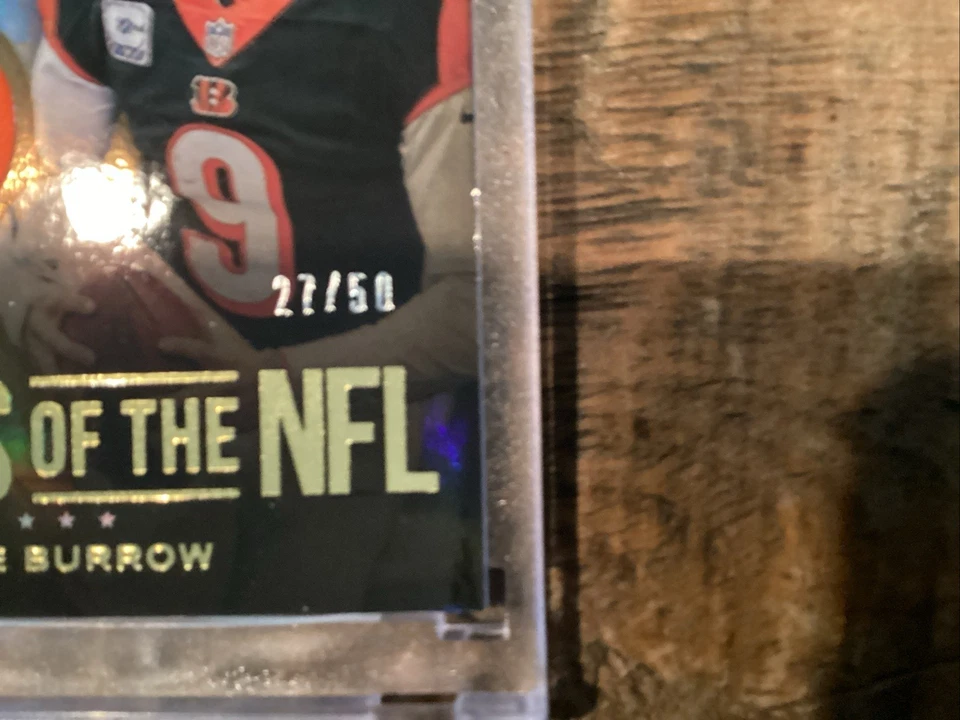 One Prestige Stars Of The Nfl Joe Burrow Gold /50 - Image 3 of 3