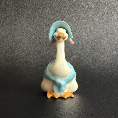 VTG Hagen Renaker New Mother Goose Bird Blue Porcelain Figurine #2057 Miniature