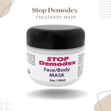 Stop Demodex Face & Body Mask 2.0 OZ – Itchy Skin Relief & Mite Treatment