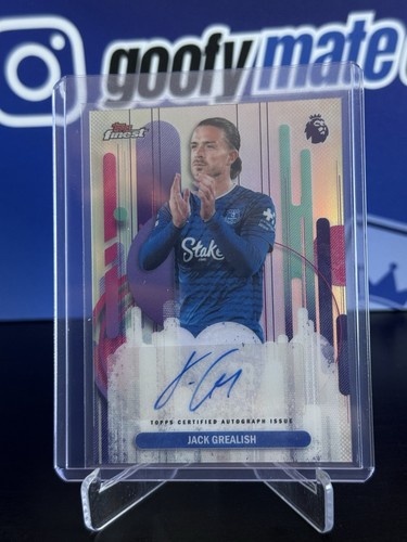 Topps Finest Premier League Jack Grealish Base Auto Everton 2025-26