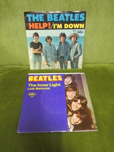 The Beatles - Help!  -  45 RPM 1965 + Lady Madonna 1968