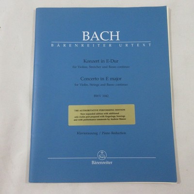J.S. Bach Violin Concerto E Major BWV 1042 Bärenreiter Urtext Piano Reduction