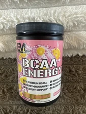EVL Evlution Nutrition BCAA Energy Amino Acid Pre-Workout Powder  Pink Lemonade