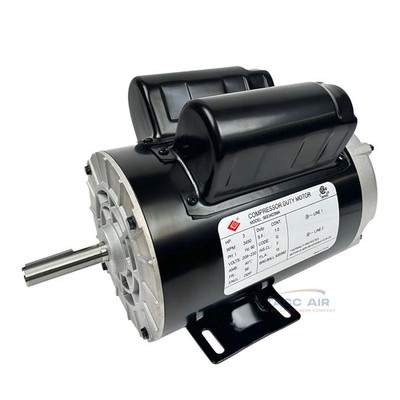 3HP Electric Compressor Motor 3450 RPM 56 Frame 1 Phase 5/8'' Shaft 230V 3450 RPM