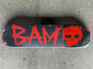 Zero x BAM 'Blood Skull' Deck Signed by Bam & Jamie Thomas