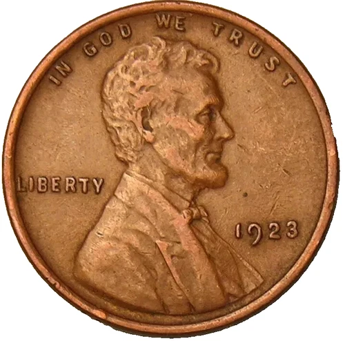 1923 P Lincoln Wheat Penny AG/G Condition Old Wheat Cent Nice Numismatic Coin