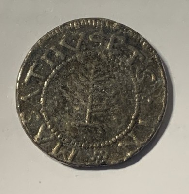 1652 Massachusetts Silver Pine Tree 1 Shilling