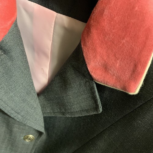 Caldene Grey Grove Ladies Horseriding Show Jacket Pink Collar - Picture 3 of 3