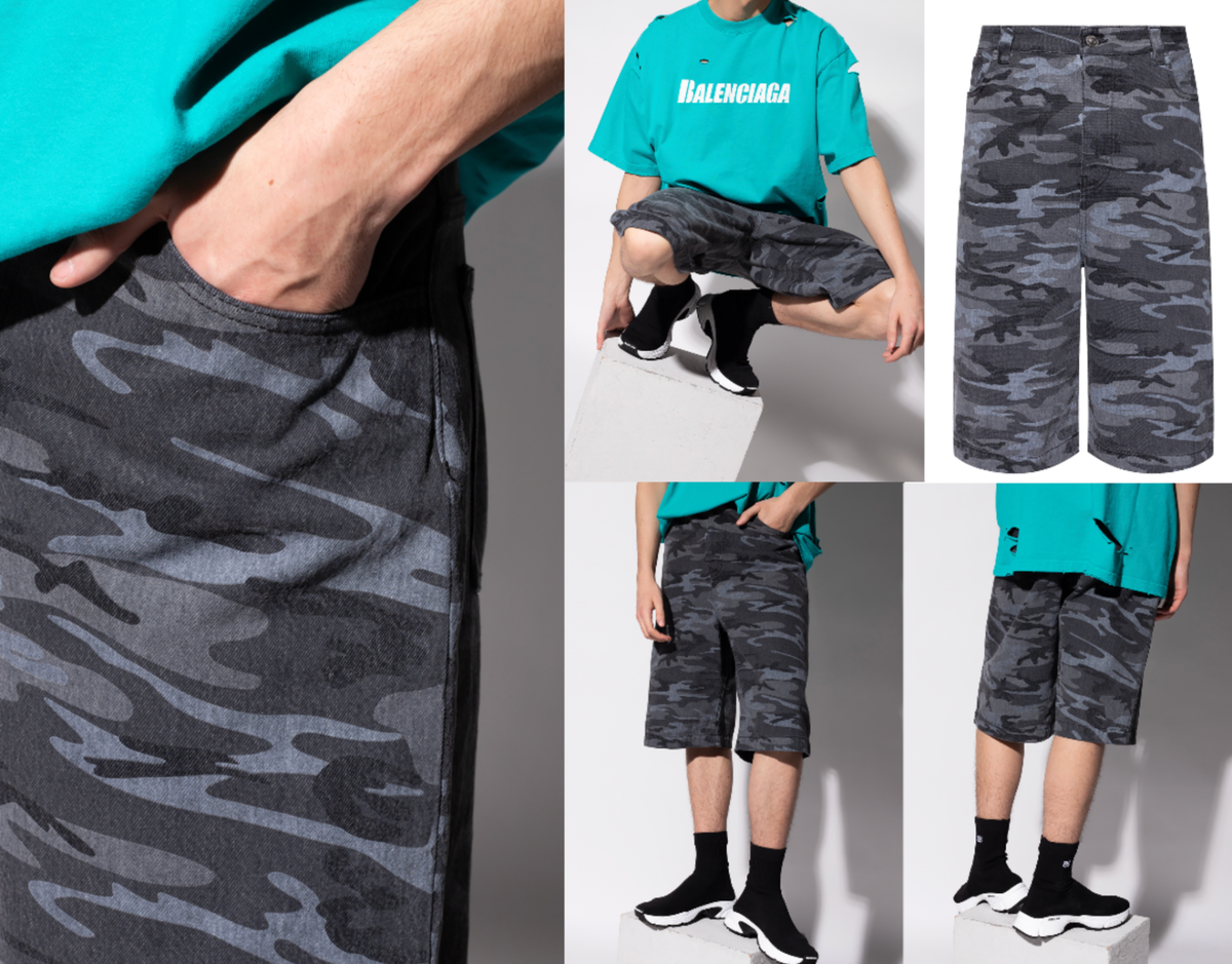 balanciaga似　camo baggy shorts カモショーツ balanciaga似 camo baggy shorts カモショーツ Balenciaga Camo