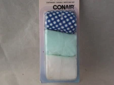Conair 55327z Shower Cap Assorted Colors 3 Count Lightweight Durable       A45-2