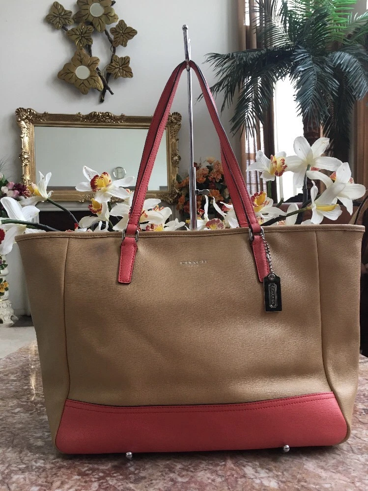 Coach saffiano shop tote