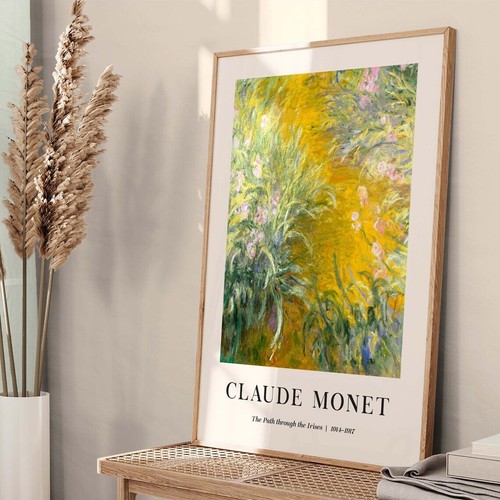 Claude Monet, The Path through Irises Poster Premium Quality Choose your Size - Picture 2 of 3